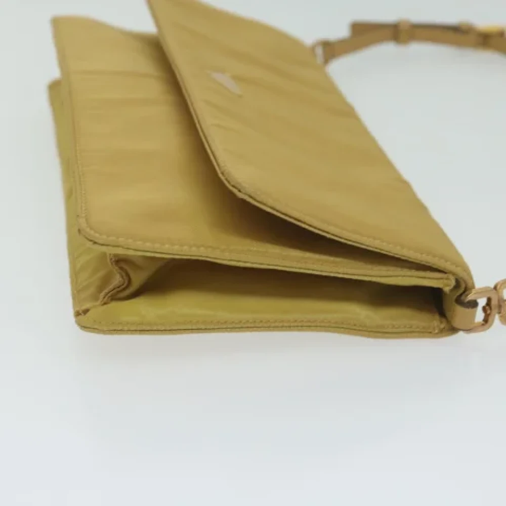 Prada Vintage Pre-owned Nylon pouches Yellow Dames