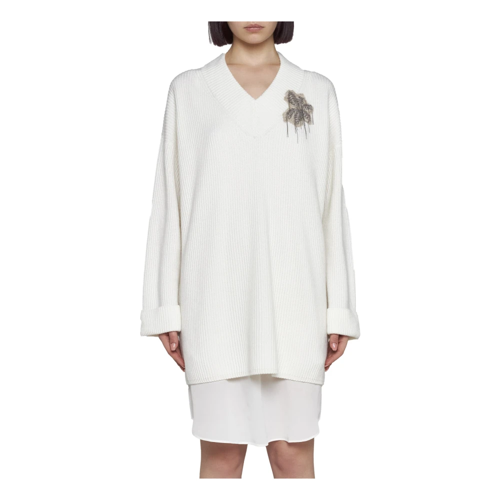 BRUNELLO CUCINELLI Elegante Jurken Collectie Beige Dames