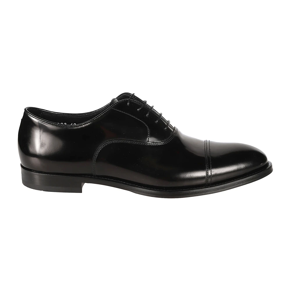 Doucal's Klassiska Cap Toe Oxford Skor Black, Herr