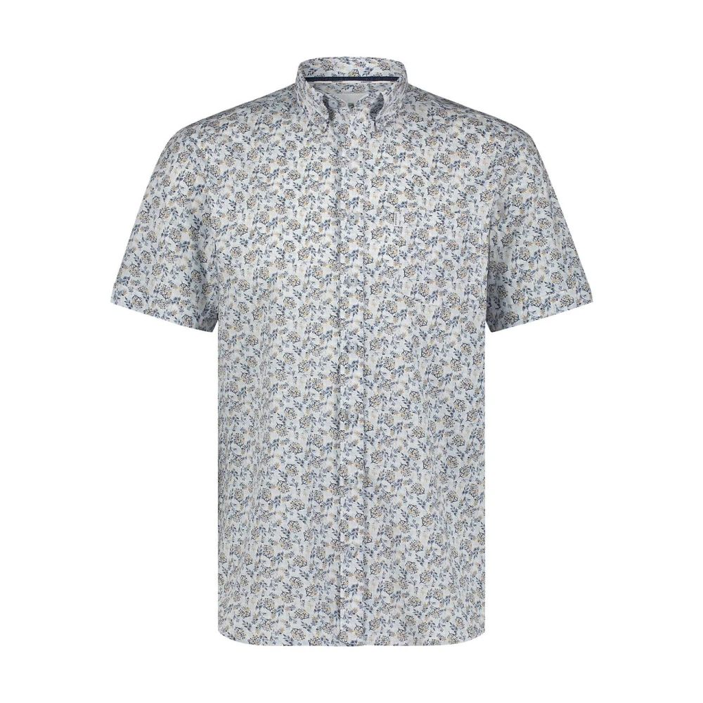 State of Art Korte mouw overhemd Print Popli White Heren