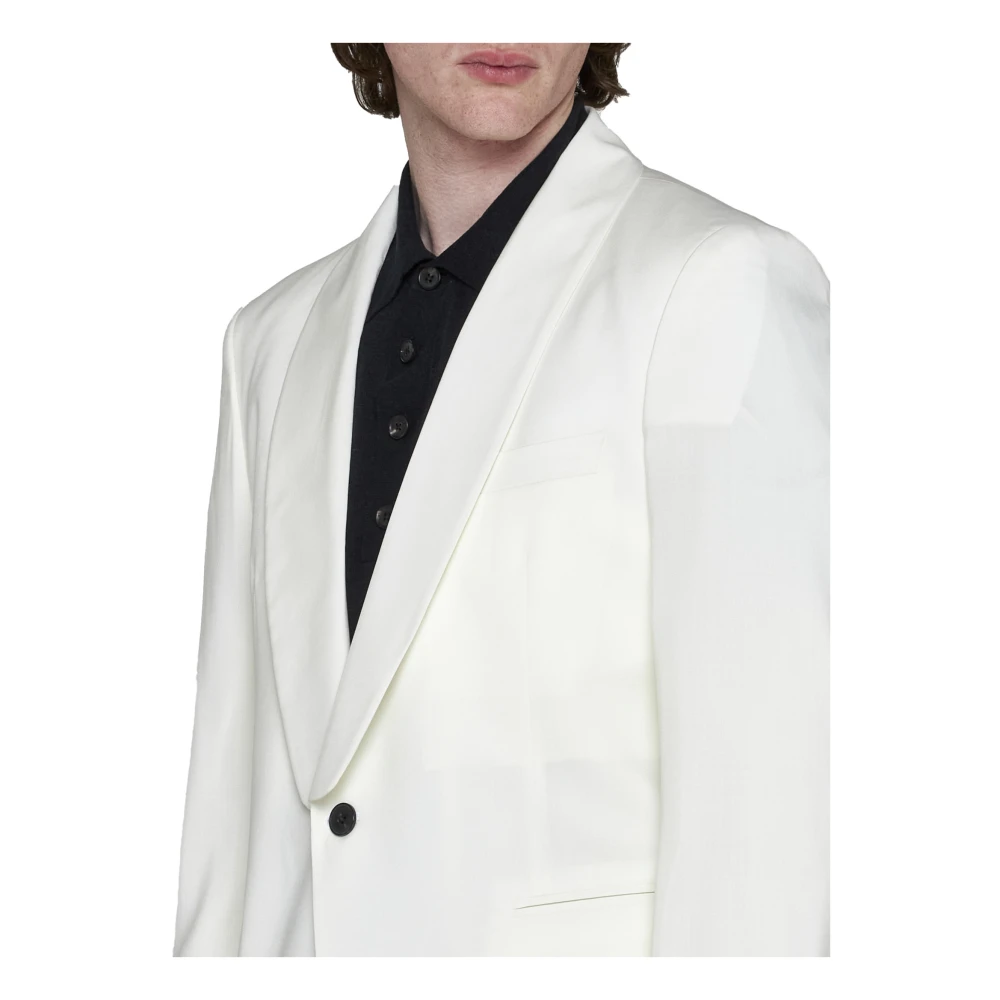 Low Brand Beige Wollen Jas Beige Heren