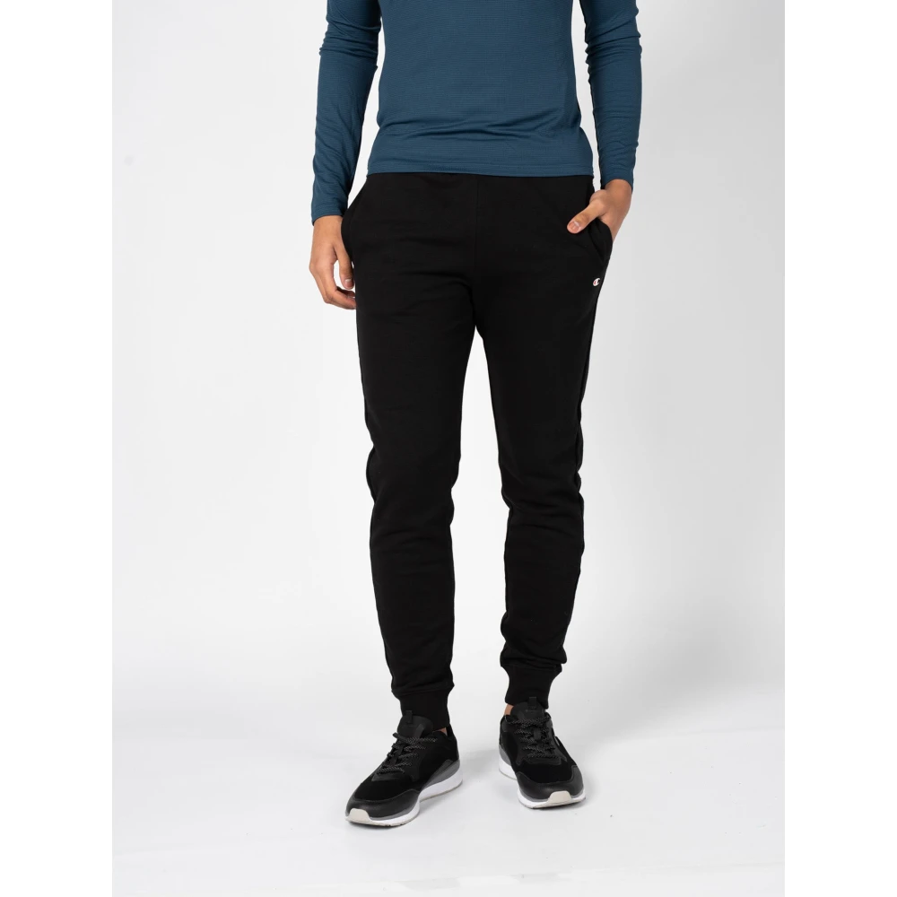 Champion Casual Elastische Taille Tapered Broek Black Heren