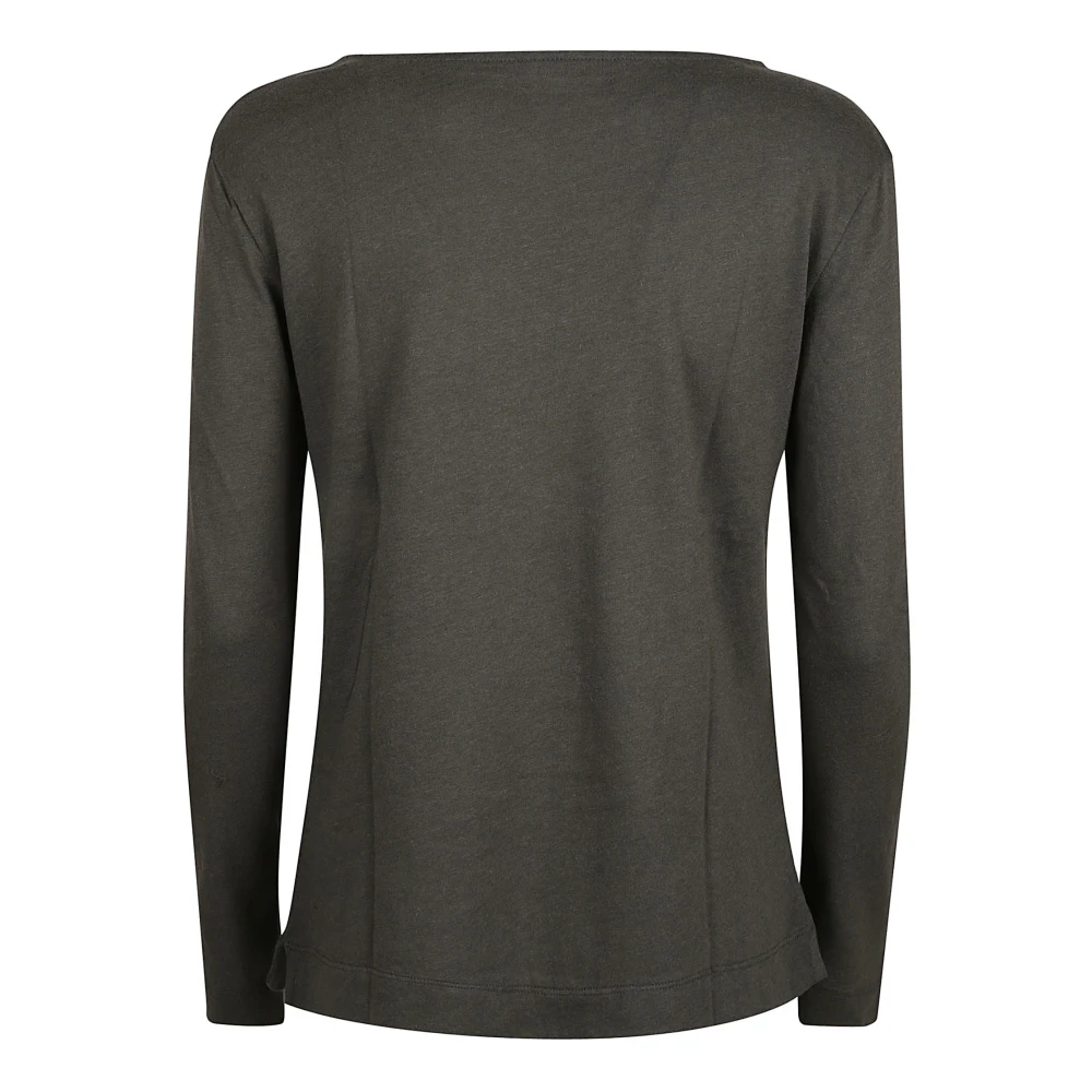 majestic filatures Groene Katoen Kasjmier T-shirts en Polos Green Dames