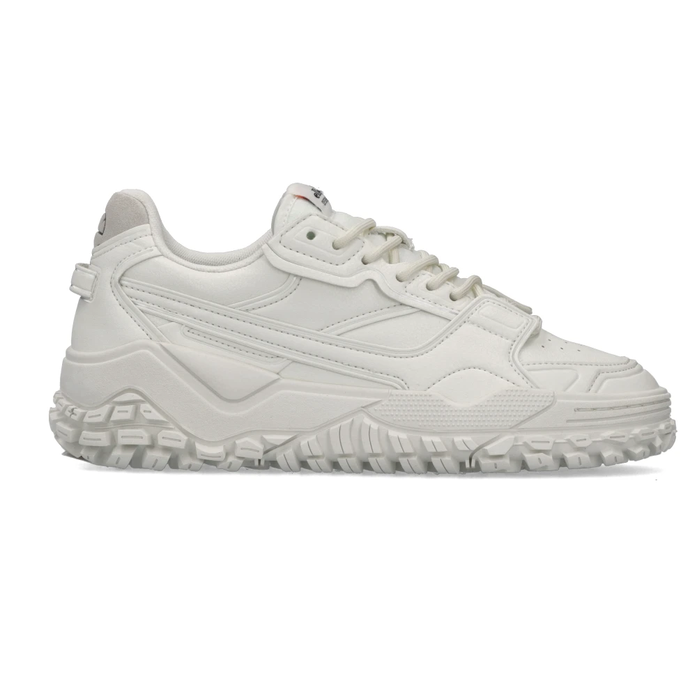 Ellesse Witte Leren Sneaker Polyester Heren Schoenen