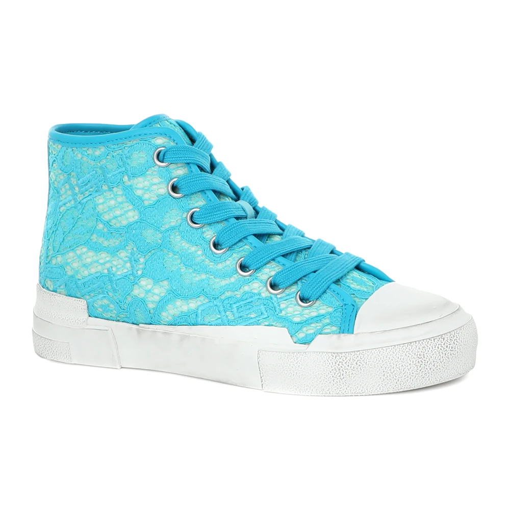 ASH Trendy Lace Mesh Turchese Sneakers Dames Schoenen Blauw