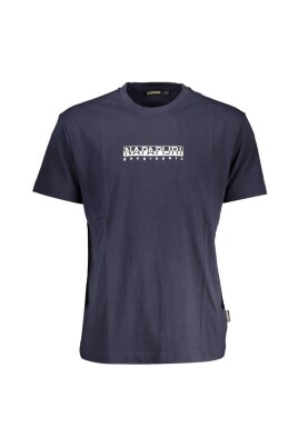 t-shirt-en-coton-bleu-avec-logo-imprime