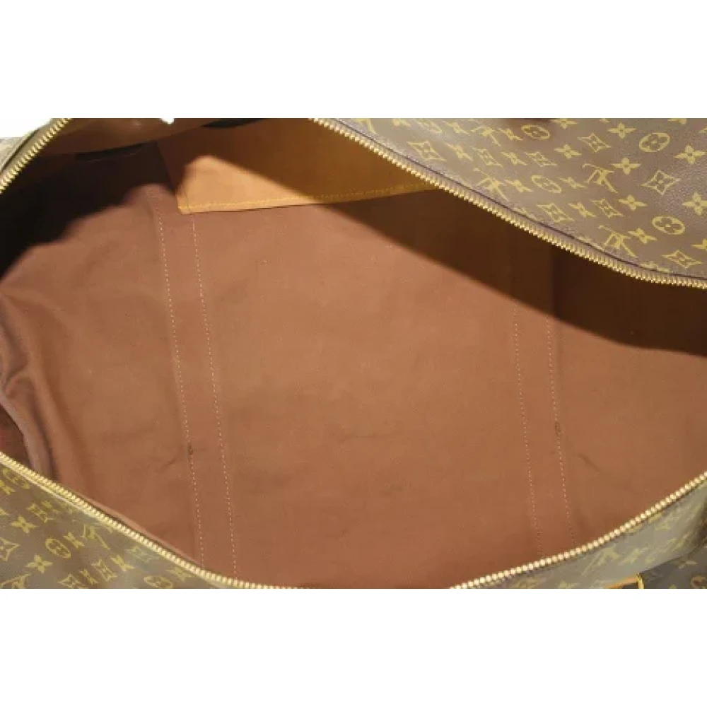 Louis Vuitton Vintage Gebruikte weekendtas Stijl: 881 A2 Brown Dames