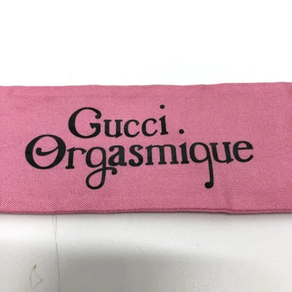 Gucci Vintage Pre-owned Fabric scarves Pink Dames