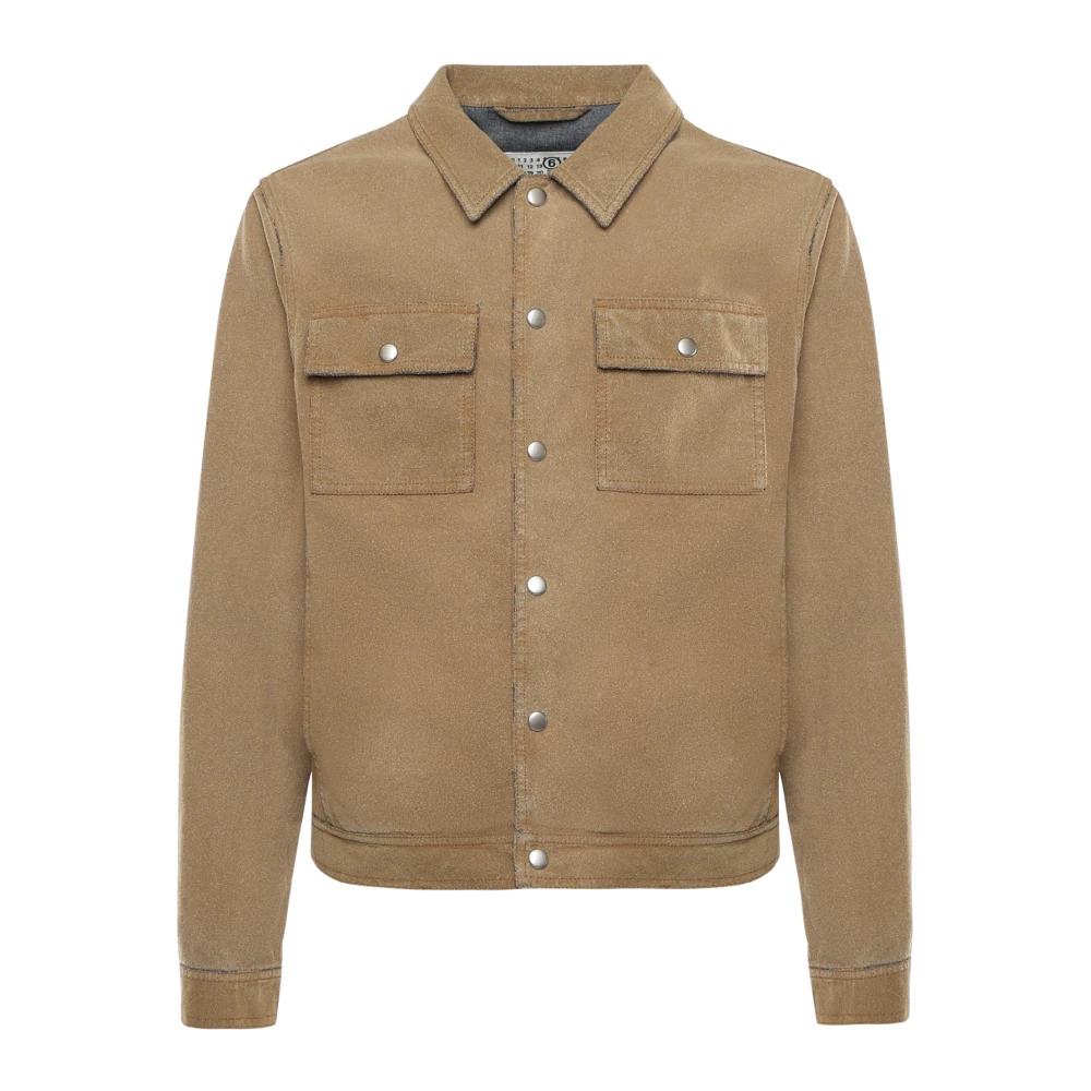 Mm6 Maison Margiela Men's Beige Light Jackets, M, Light Jackets