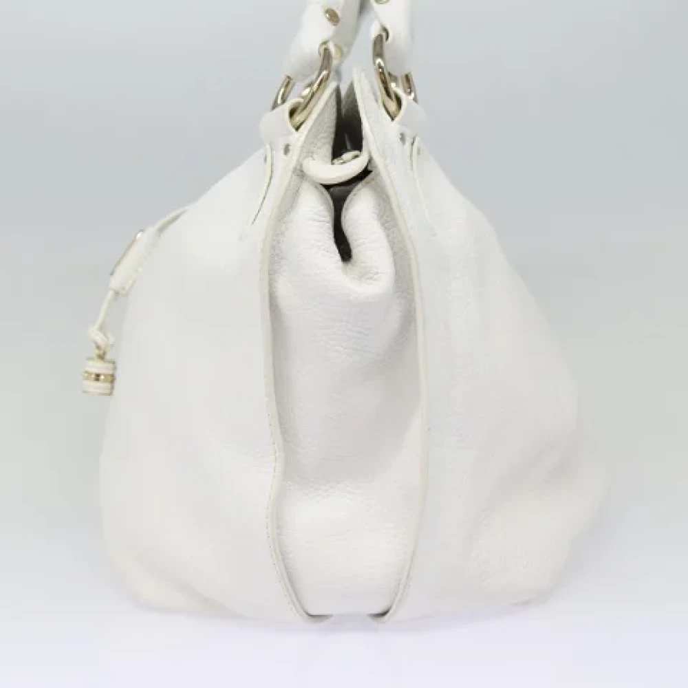 Celine Vintage Pre-owned Leather handbags White Dames