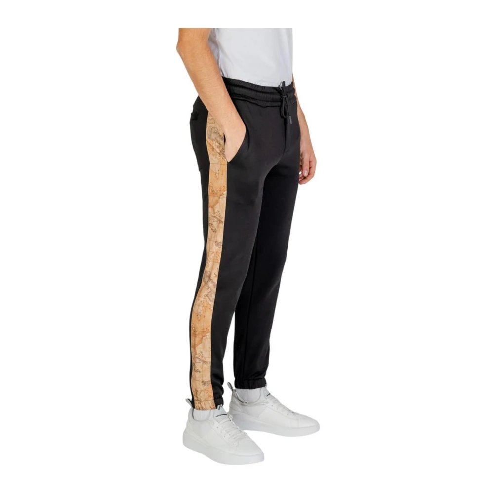 Alviero Martini 1a Classe Slim-Fit Broek van Polyesterblend Black Heren