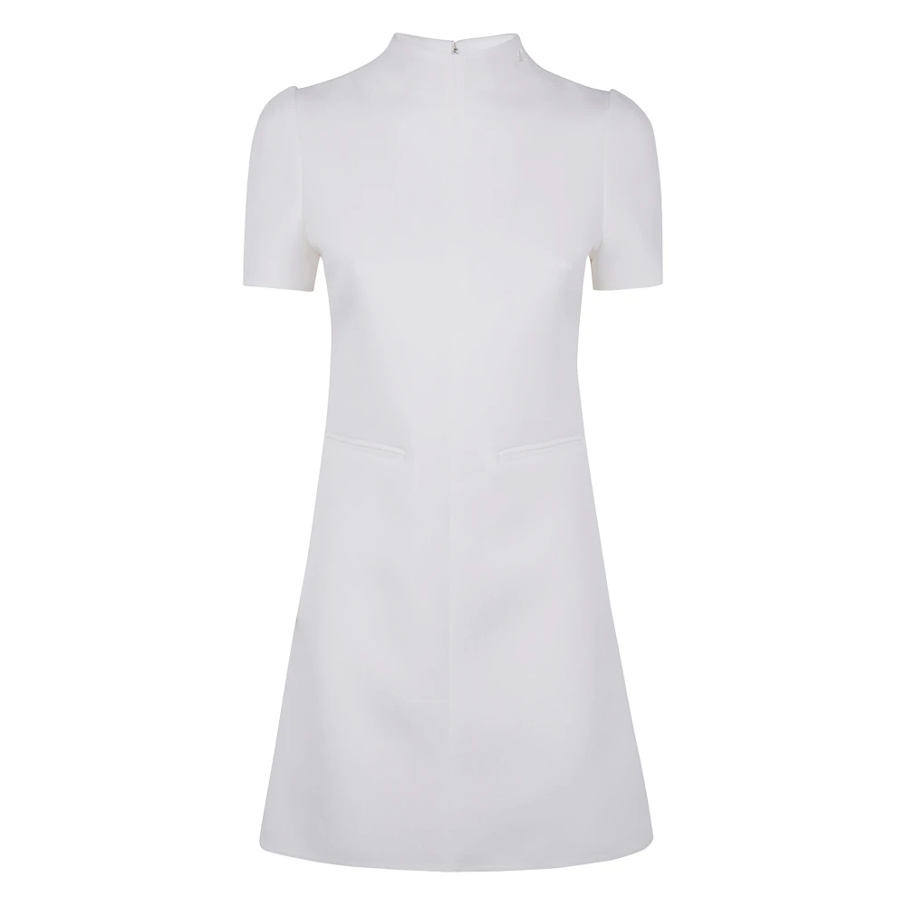 Courrèges Heritage White A-Line Korte Mouw Jurk White Dames