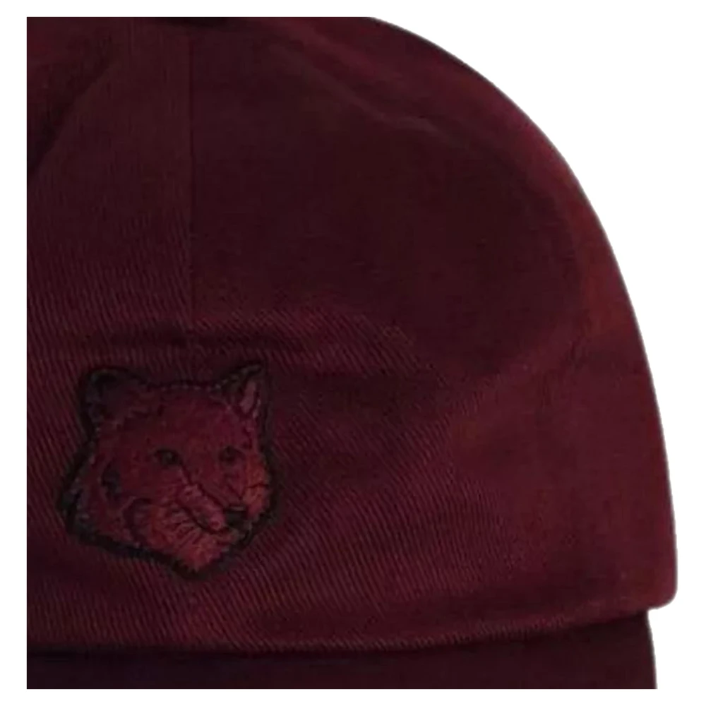Maison Kitsuné Gedurfde Fox Head Pet Red Heren