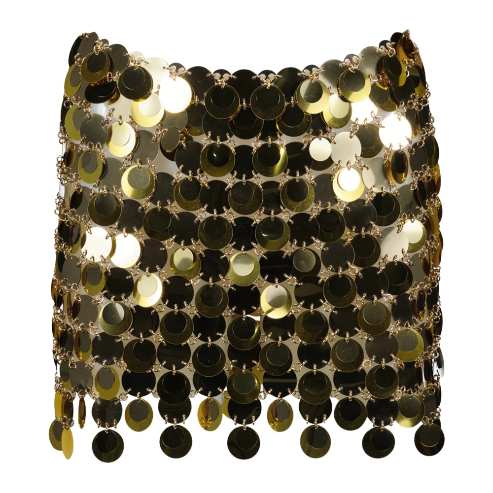 Paco Rabanne Paillettenrok Lente-Zomer 2025 Collectie Yellow Dames