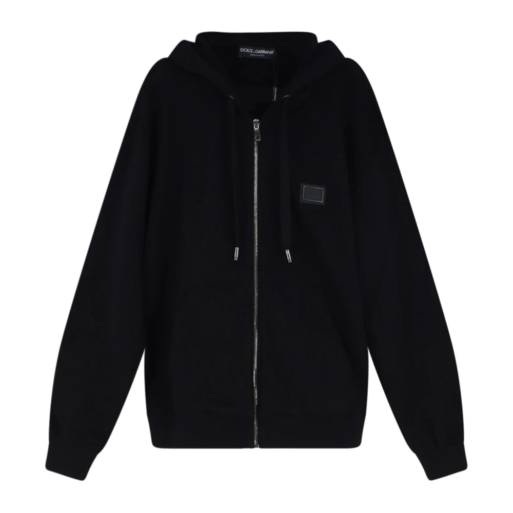 Dolce & Gabbana Uomo Nero Felpe, L, New,