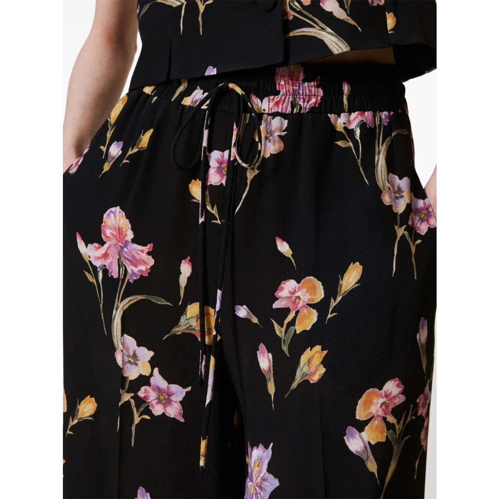 Twinset Zwarte Broek voor Vrouwen Black Dames