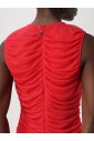 robe-longue-en-maille-rouge