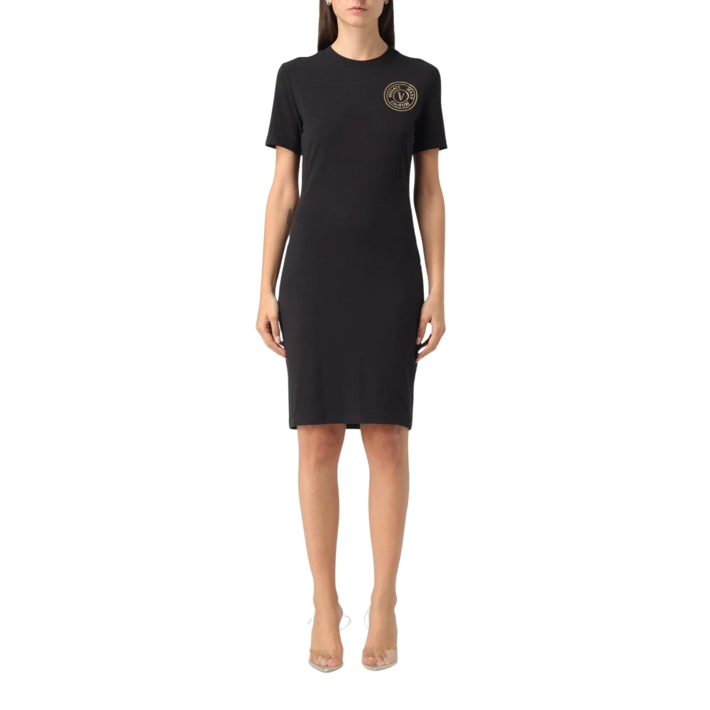 Versace Jeans Couture Damen Schwarz Kleider, K, 2XSgröße: