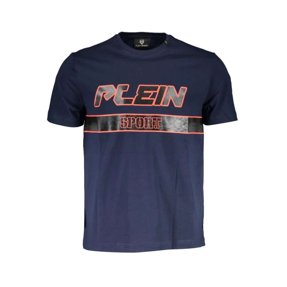 Plein Sport Men's Blue Short Sleeve T-Shirt - Training T-Shirts & Tops - 2XL - Sport