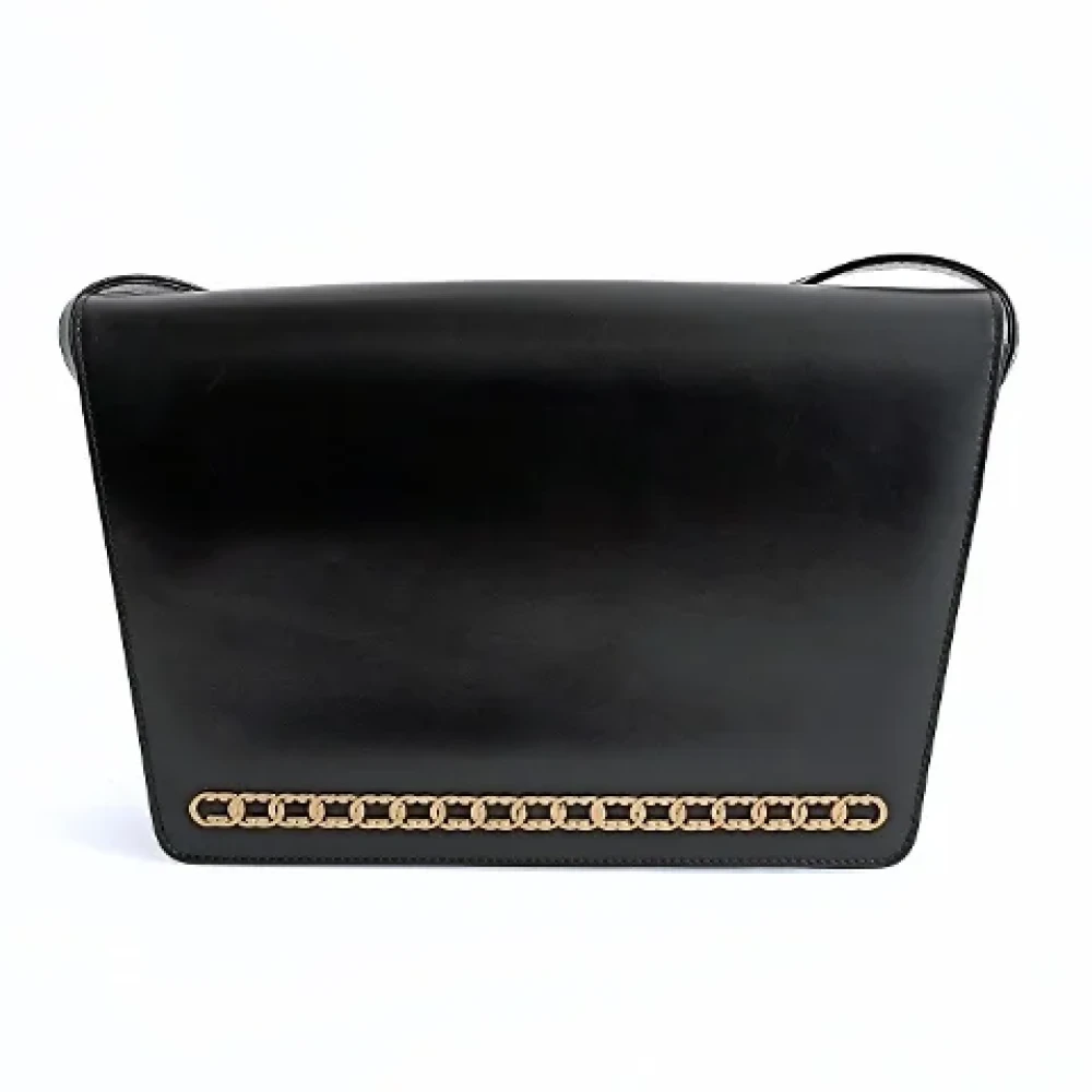 Gucci Vintage Pre-owned Leather crossbody-bags Black Dames