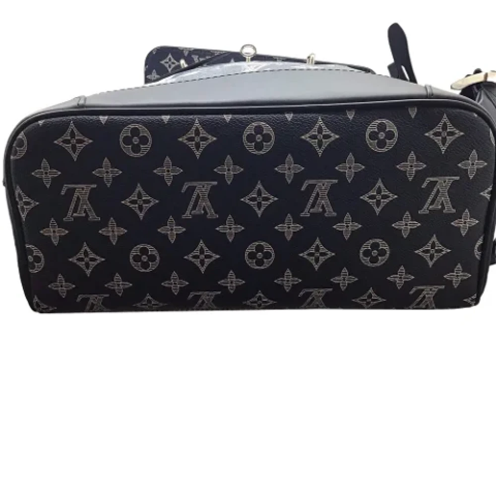 Louis Vuitton Vintage Pre-owned Canvas backpacks Blue Dames