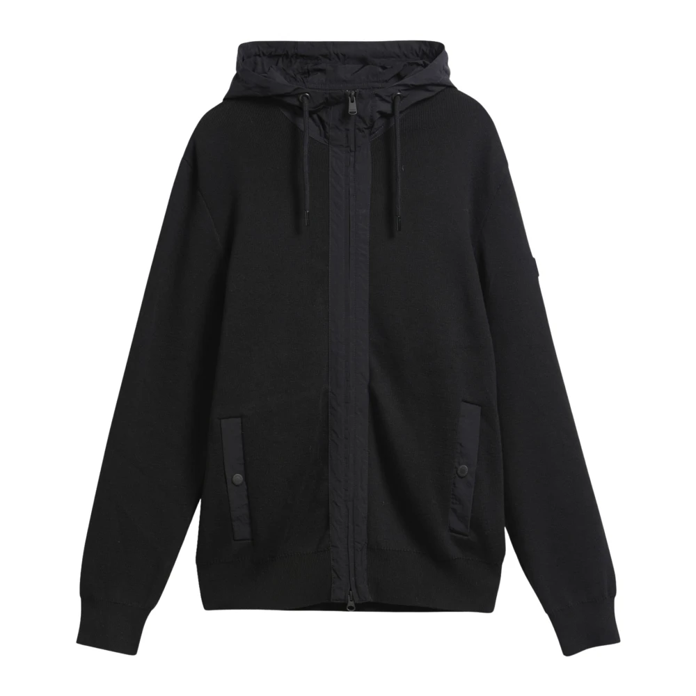 Barbour Men's Black International Inline Knitted Hoodie - M - Image 3