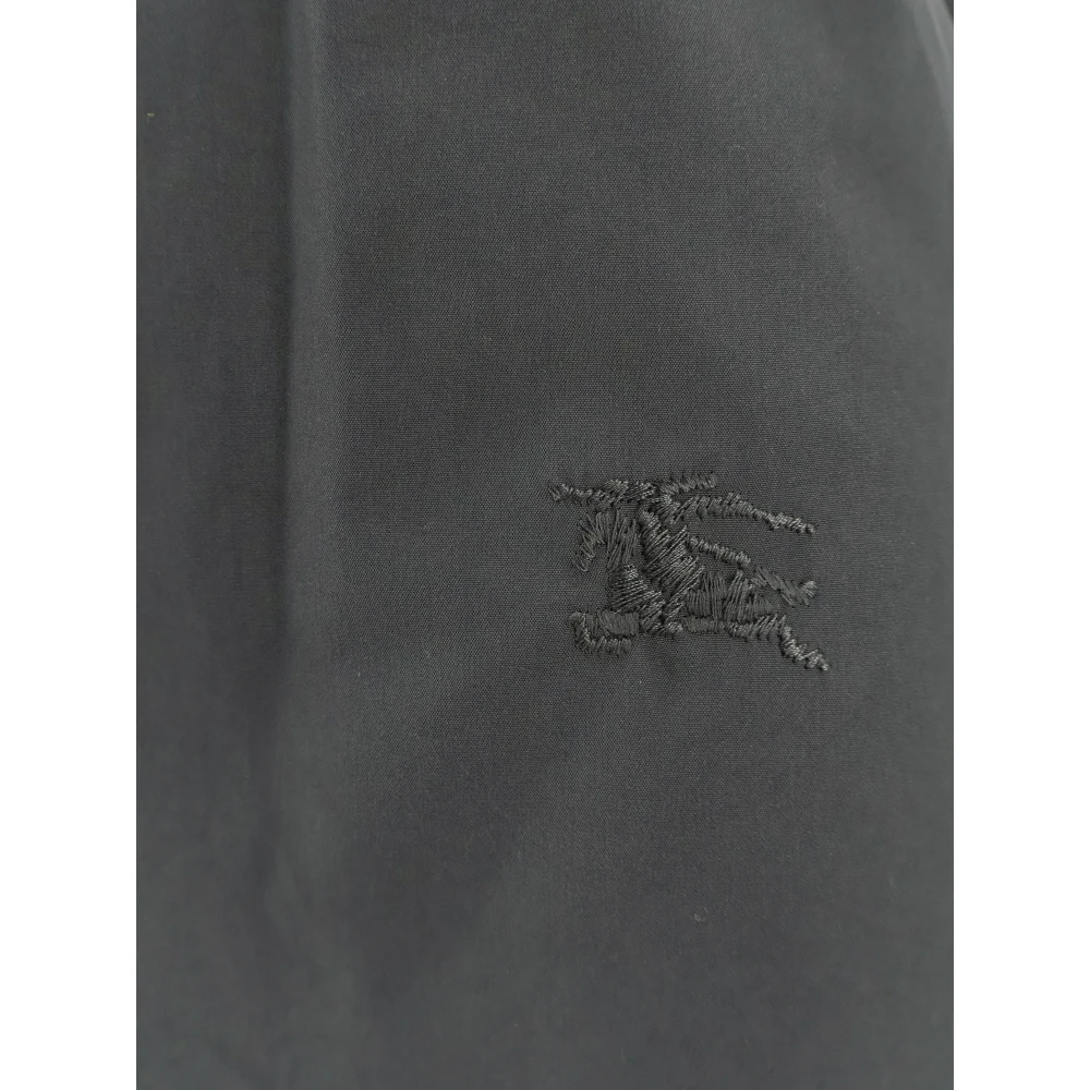 Burberry Grijze Katoenen Jurk Elegante Stijl Gray Dames