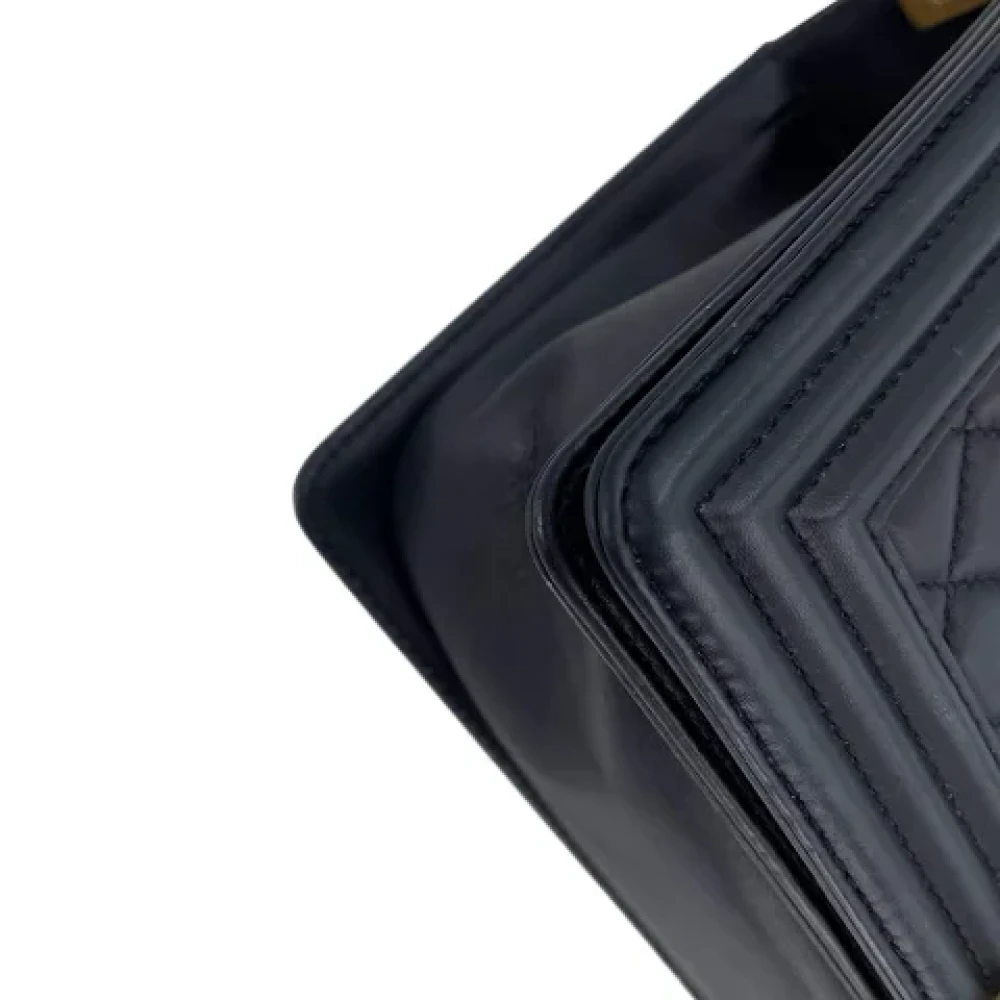 Chanel Vintage Pre-owned Leather shoulder-bags Blue Dames