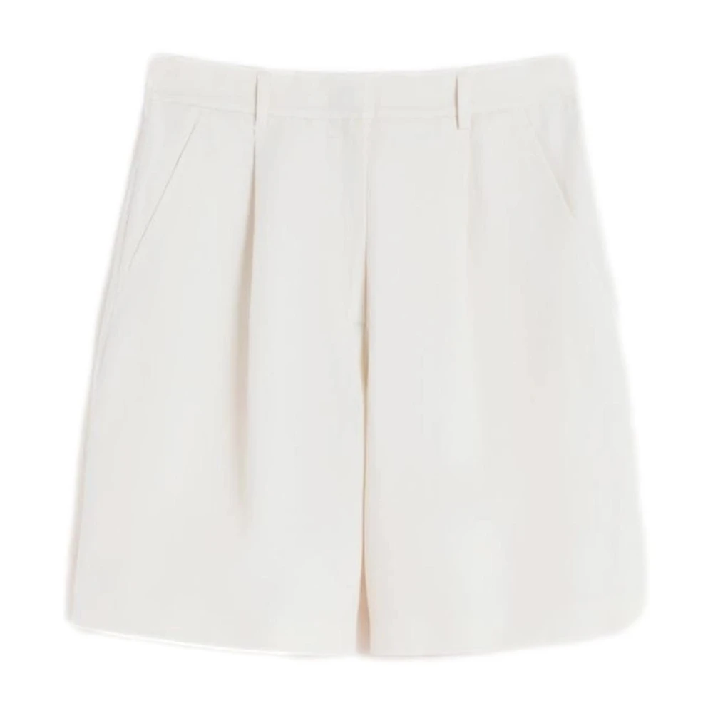 Weekend Max Mara Women's Beige Casual Shorts, 2XS, Wkdecuba Bermuda Shorts