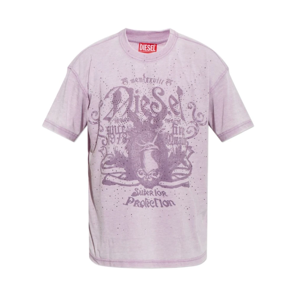 Diesel - T-Norm-Aa 8 - Tops - Hombre - Púrpura - Xs