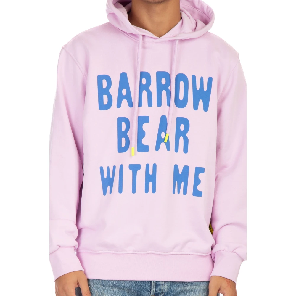 Barrow Teddy Hoodie Pink Heren