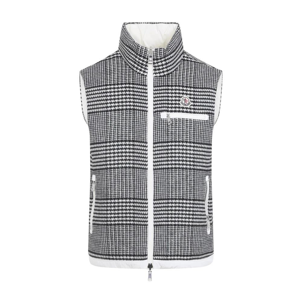 Moncler Black Gienah Reversible Down Vest - Male - Waistcoats - L - Sport