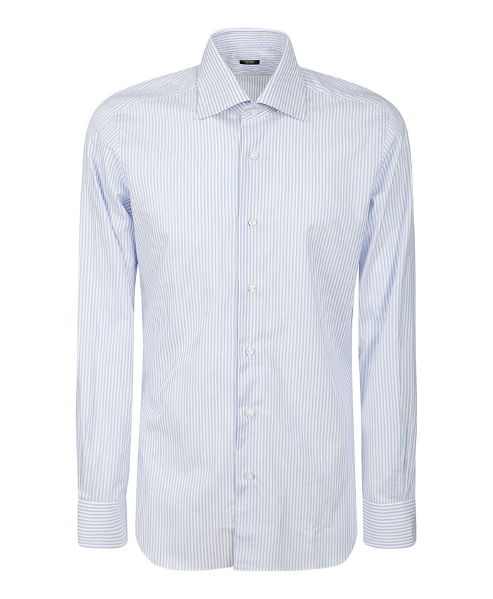 chemise-formelle-rayee-blanche-en-coton
