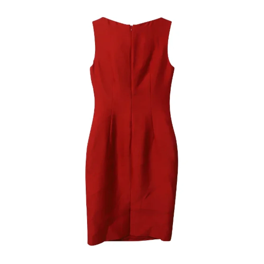 Giambattista Valli Pre-owned Silk dresses Red Dames
