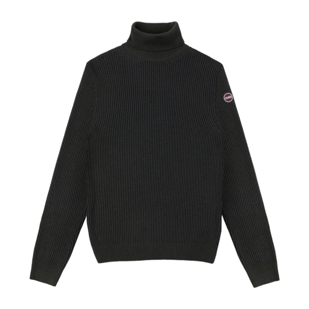 Colmar Men's Green Turtlenecks, Xl, Ribbed Turtleneck Jumper