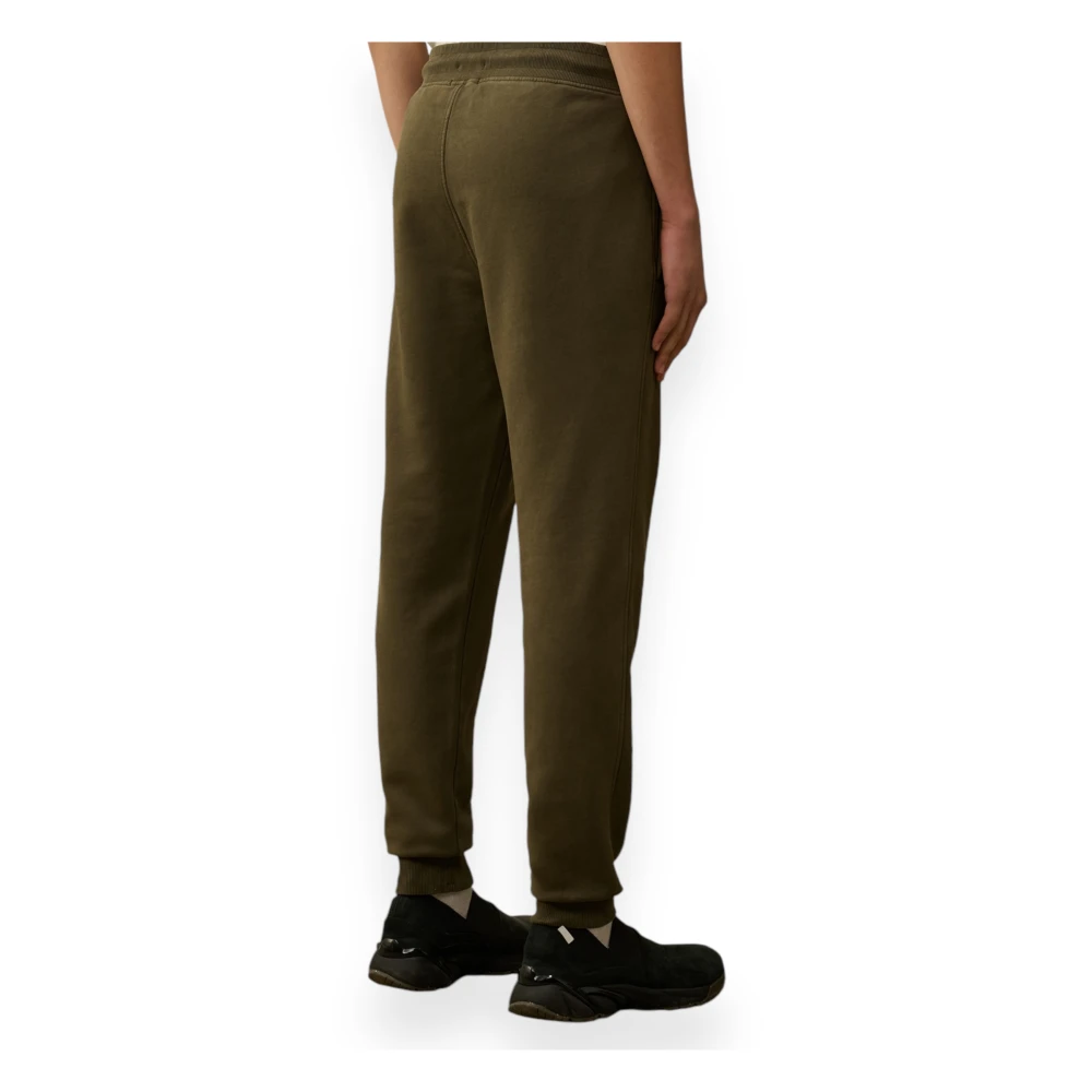 C.P. Company Geborstelde Fleece Cargo Broek Green Heren