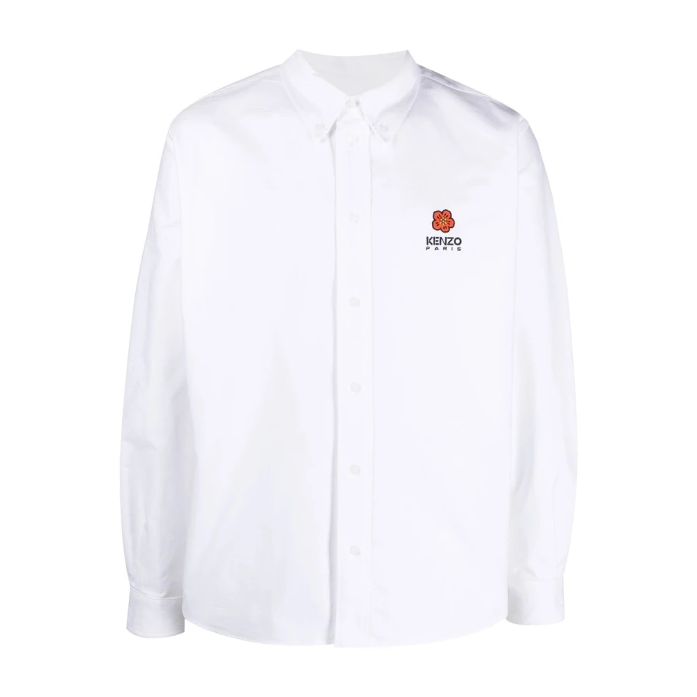 Kenzo Men's White Logo Shirt - Casual Shirts - Xl - Shirts