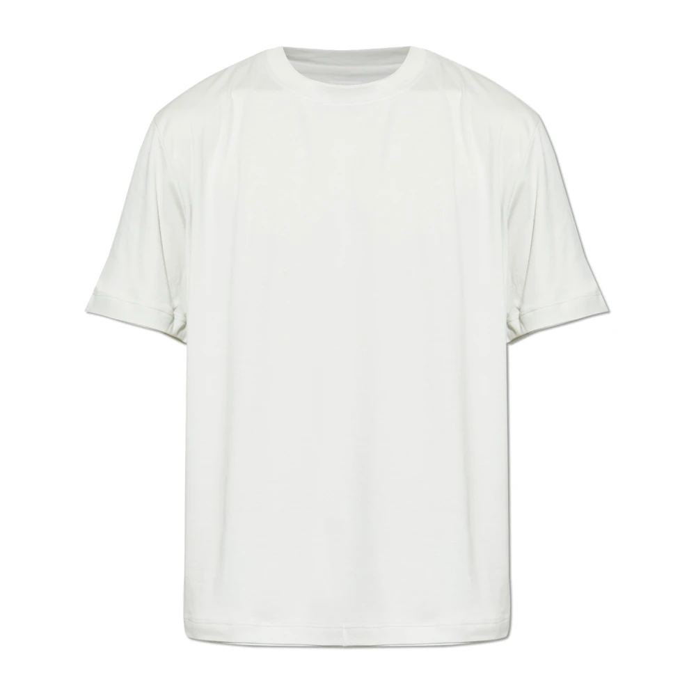 Eleventy Men's Beige T-Shirts, L, Crew Neck T-Shirt