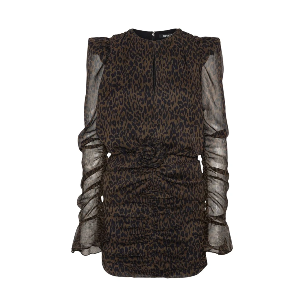 Rotate Birger Christensen Rotate Dresses - Female - Short Dresses - Brown - M - Dresses