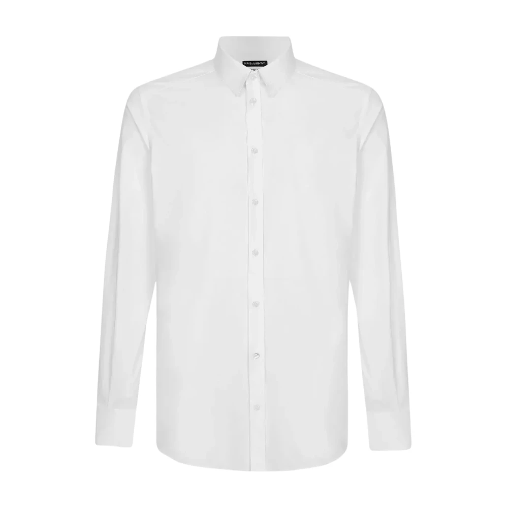 Dolce & Gabbana Uomo Bianco - Camicia Bianca In Cotone Slim Fit - Shirts - 2XL