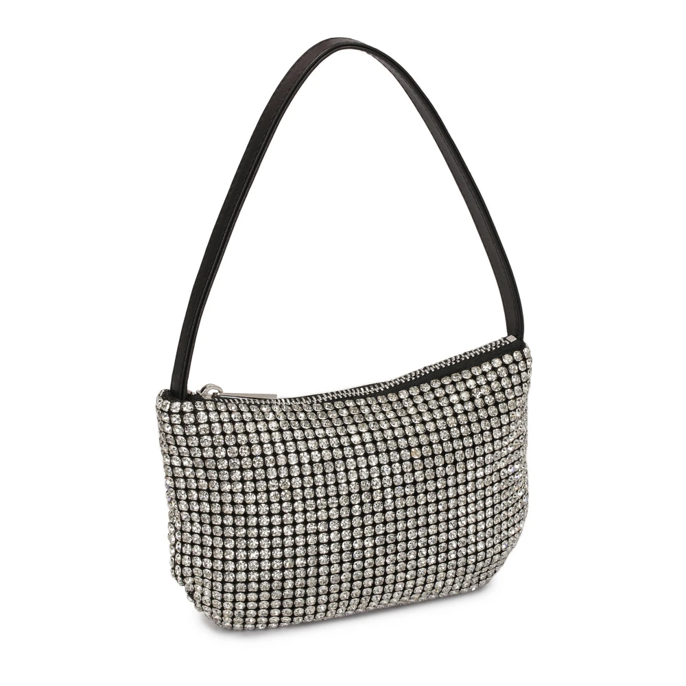 Kazar Kleine handtas met zilveren zirkonen Gray Dames