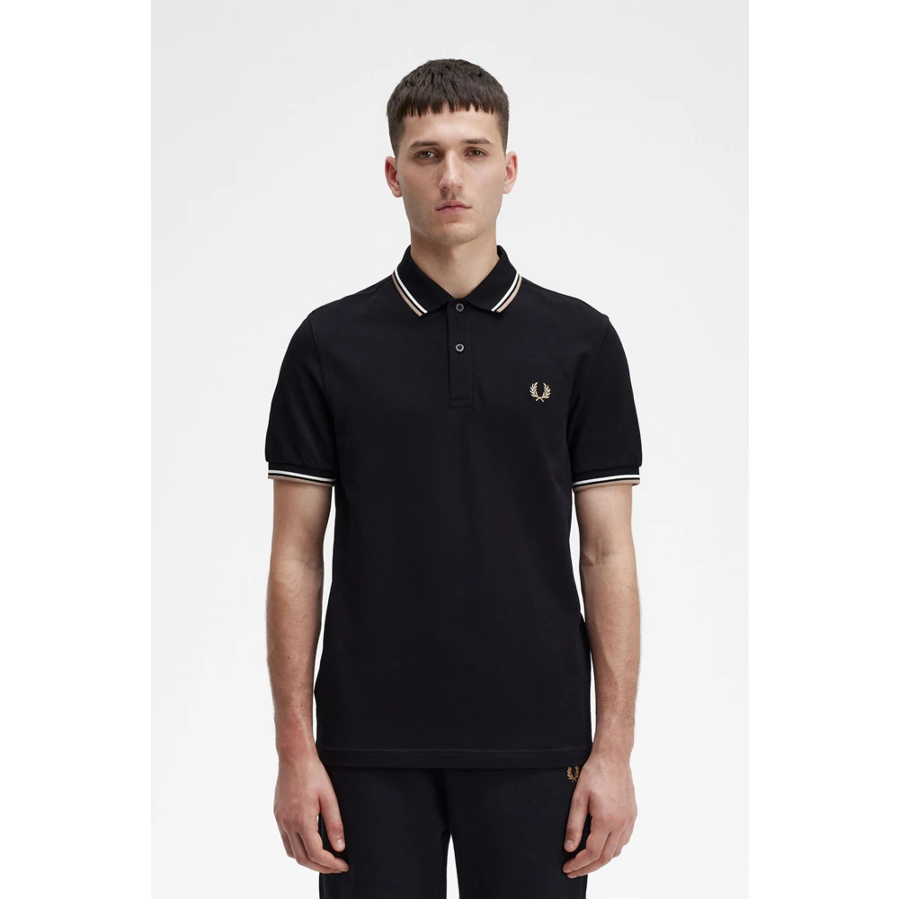 Fred Perry Polo Shirts Black Heren