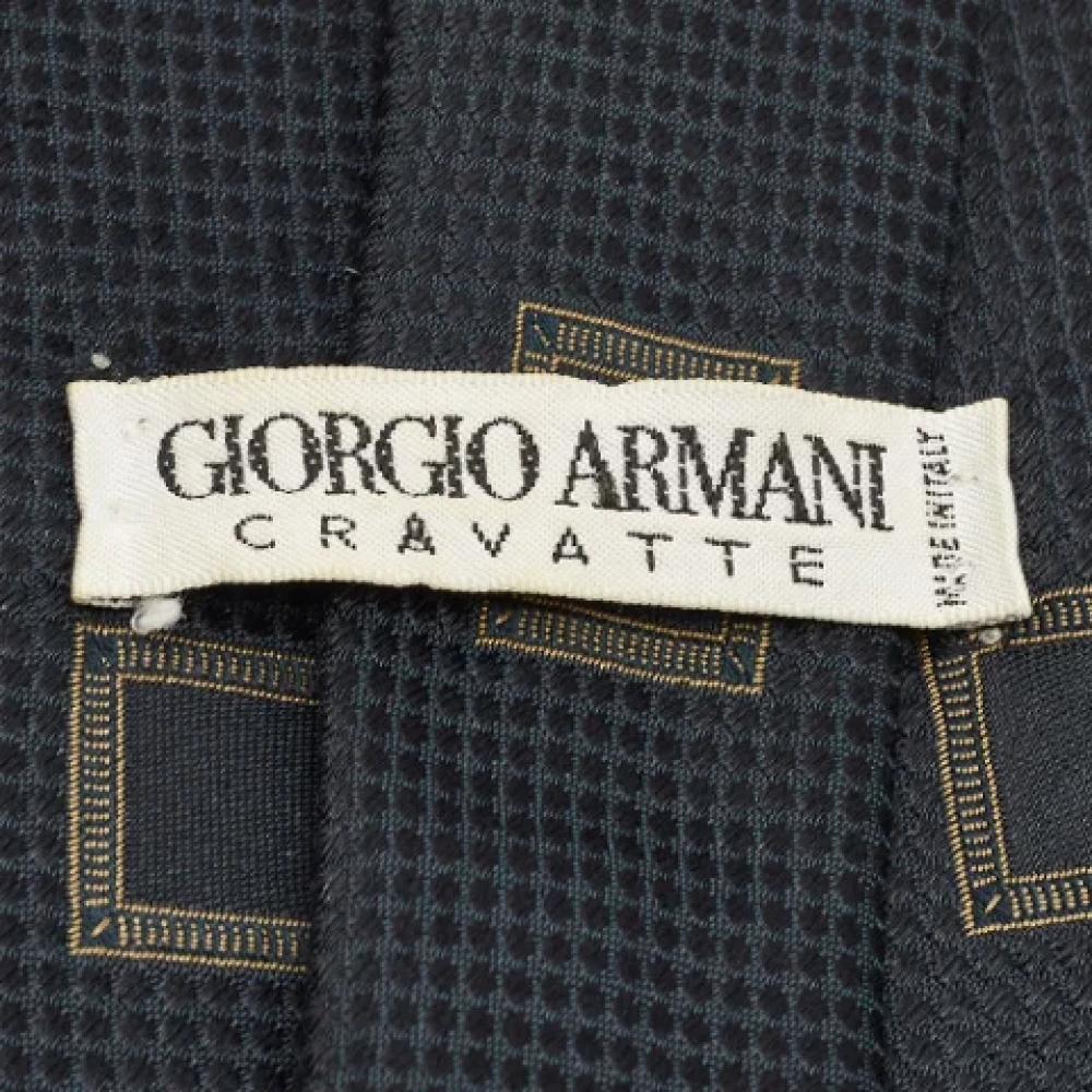 Armani Pre-owned Silk home-office Blue Heren