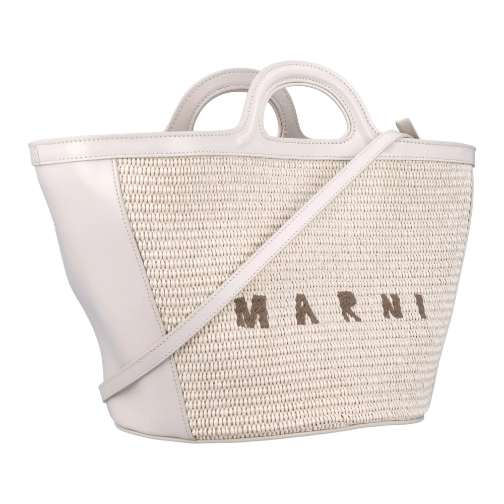 Marni Tropicalia Kleine Schelp Handtas Beige Dames