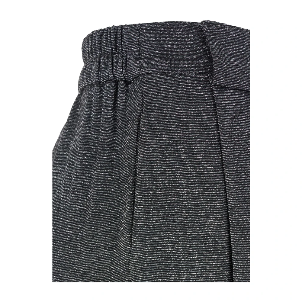 Momoni Grijze Lurex Broek Gray Dames