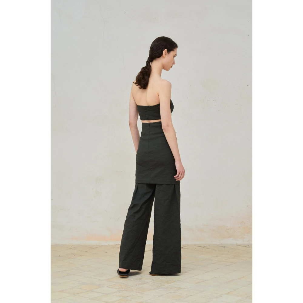 Cortana Hoge taille grafiet rok Turmalina Black Dames