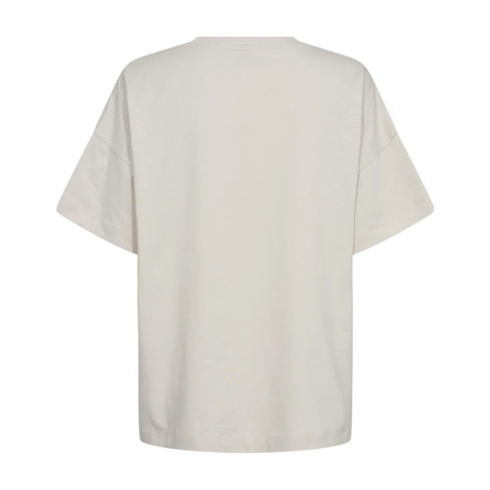 Freequent Zwart Paillet T-shirt Beige Heren