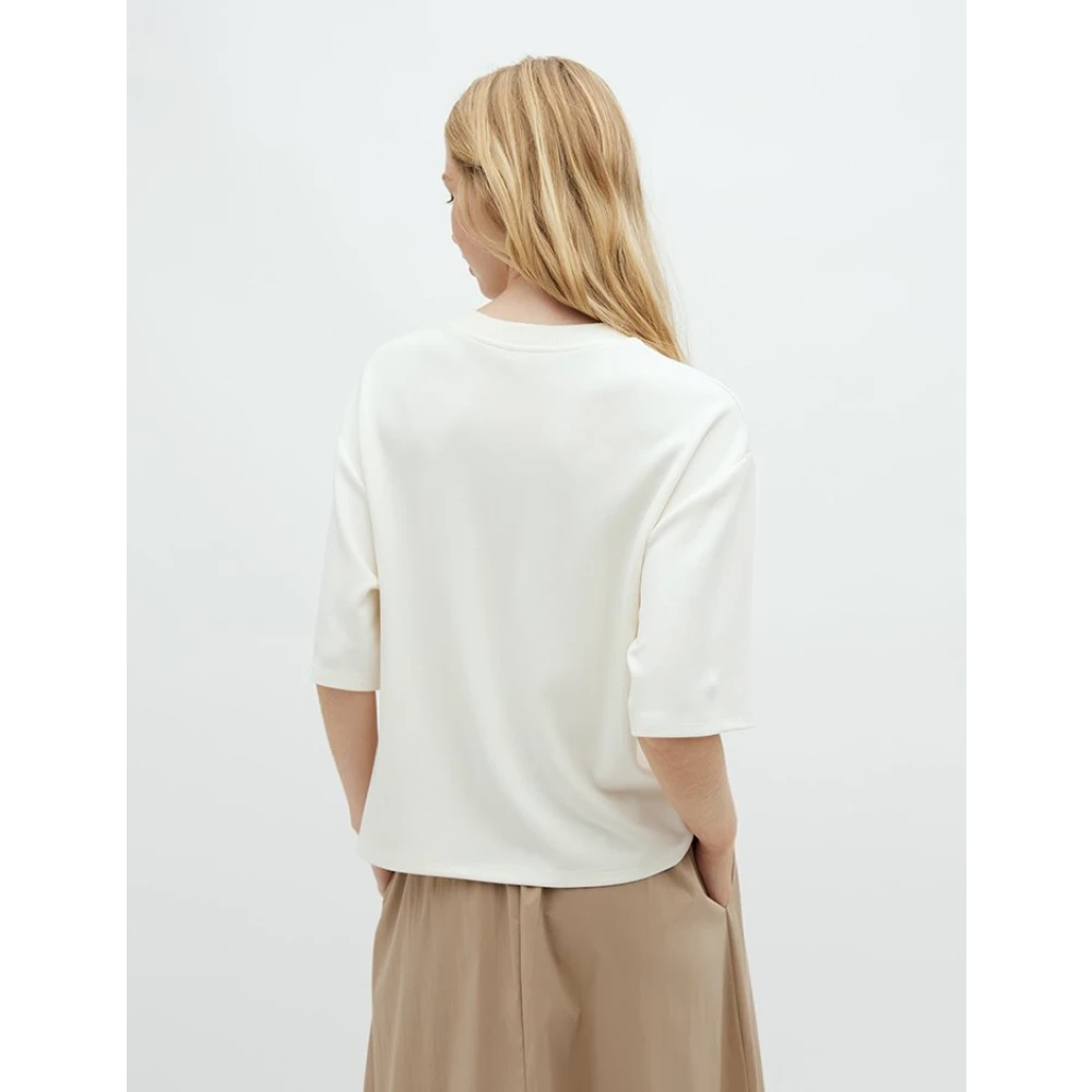 MbyM Emrys T-Shirt Sugar Loose Fit White Dames