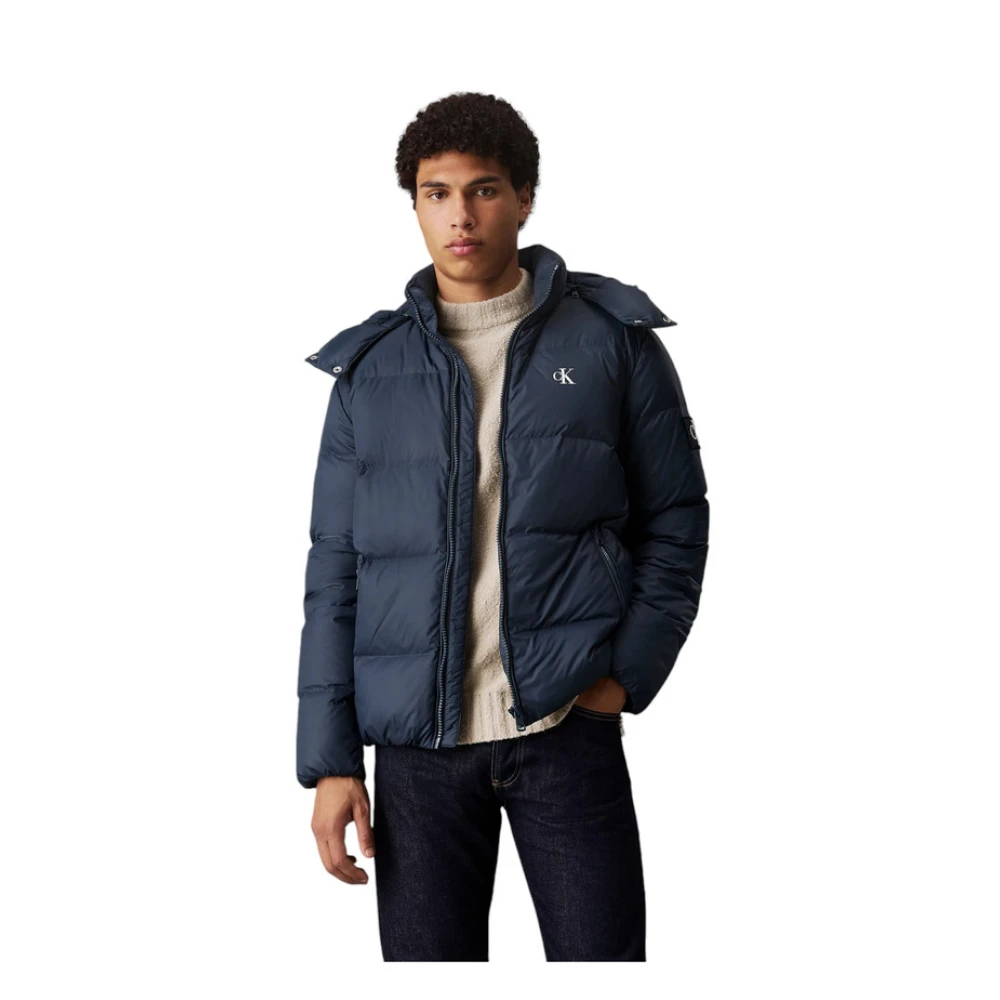 Calvin Klein Jeans Korte Pufferjas Blue Heren