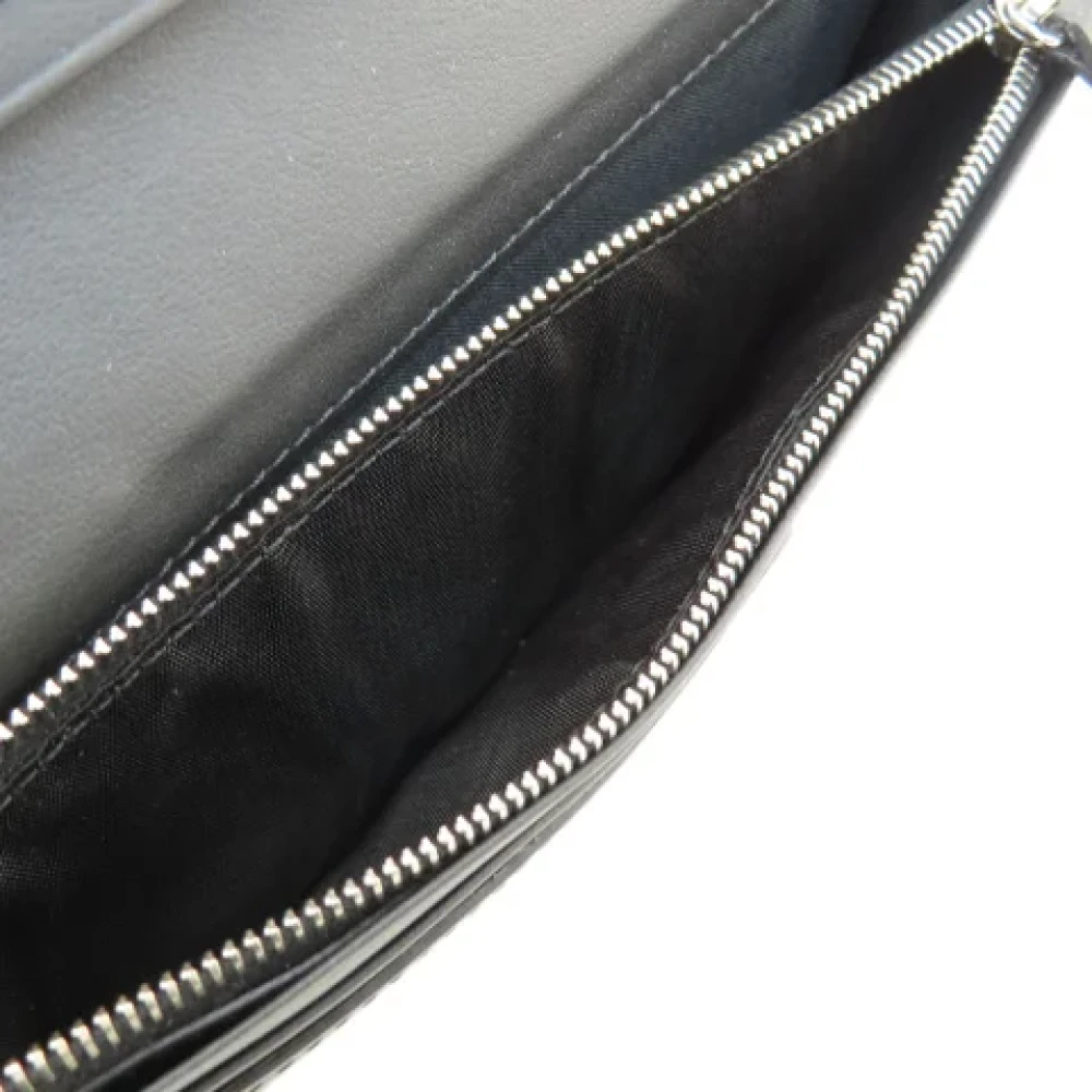 Fendi Vintage Pre-owned Leather wallets Black Dames